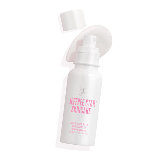 Jeffree Star Cosmetics Rice Milk Face Serum, Nourishing Skin Treatment with Hyaluronic Acid, 1.8 oz