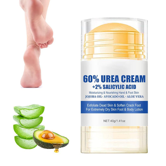 60% Urea Hydrating Foot Cream, 2025 Upgraded Moisturising Anti-Cracking and Dryness Foot Cream, Foot Lotion Heel Stick Repairs and Hydrates Dry and Cracked for Feet Hand (1)