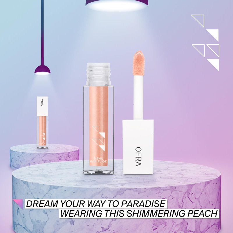 Ofra Lip Gloss - Myth | Non Sticky, Ultra-Glossy Lip Gloss | Long Lasting Formula for a Smooth, Hydrated Finish | 3.5ml/1.1oz