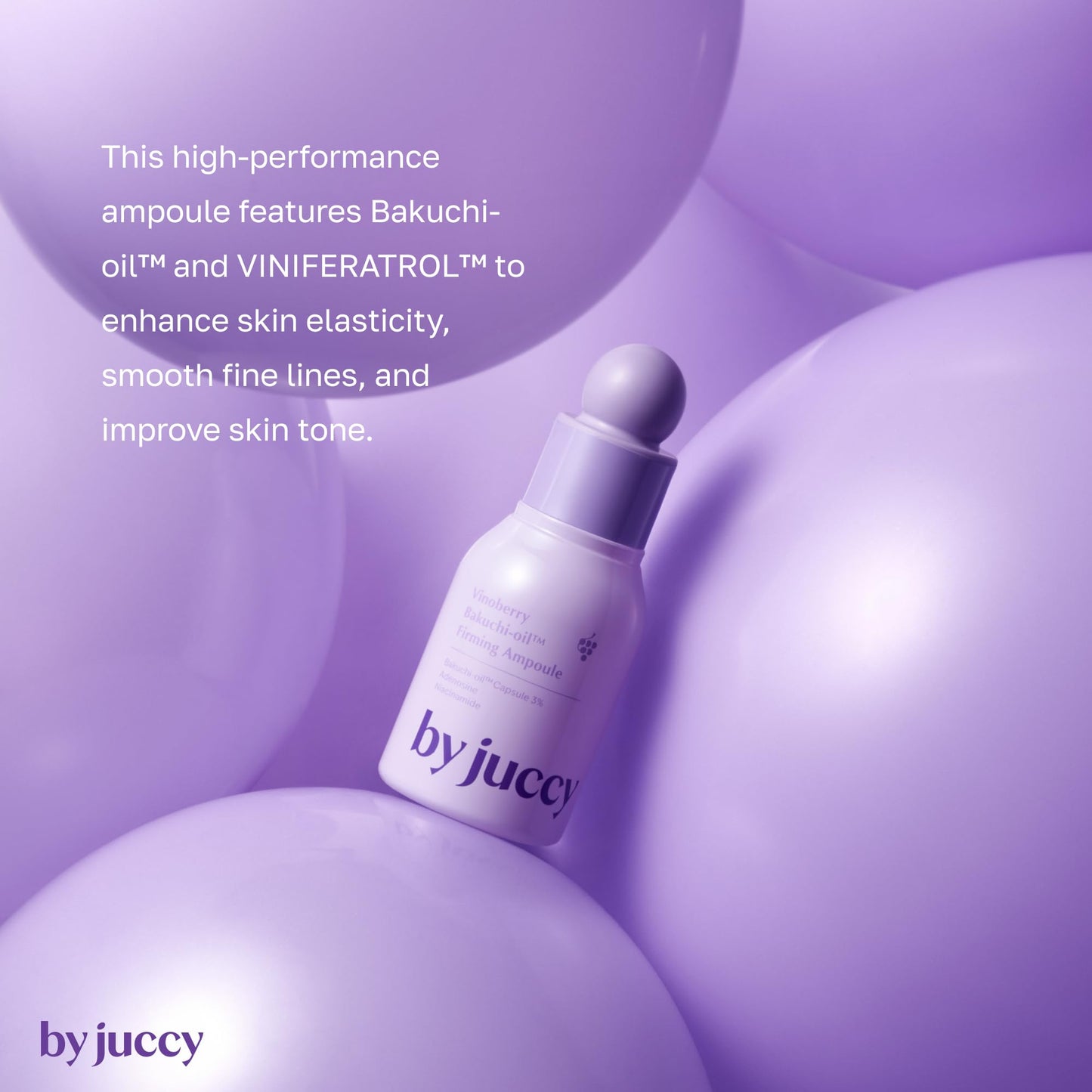 Byjuccy Vinoberry Bakuchiol Ampoule Serum, Anti-Aging Face Oil, 1.01 floz