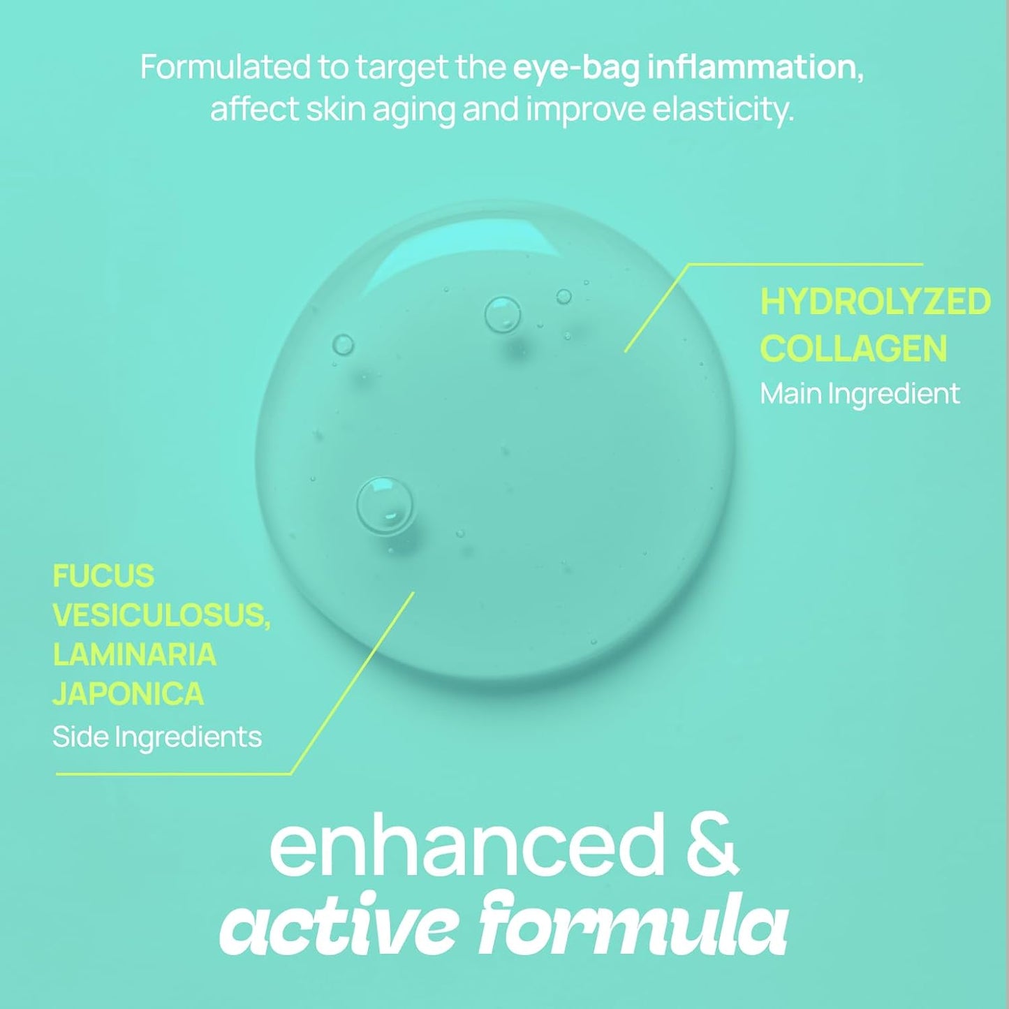 Hydrogel Under Eye Patches - 12 Pairs for Puffy Eyes, Dark Circles & Wrinkles | Hydrating with Seaweed Extracts