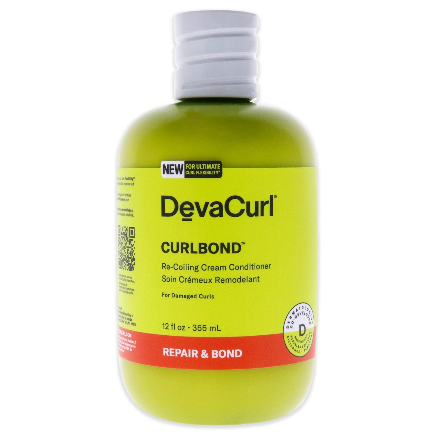 DevaCurl CurlBond Re-Coiling Cream Conditioner, Cozy Getaway, 12 fl. oz.