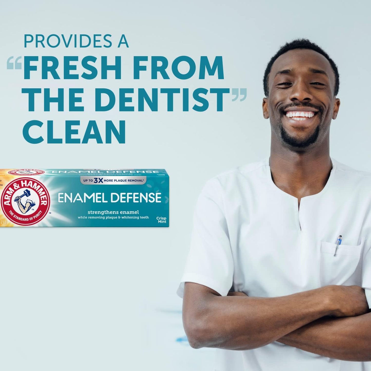 ARM & Hammer Truly Radiant Whitening & Enamel Strengthening Fluoride Toothpaste, Fresh Mint, 4.3 oz (Pack of 5)