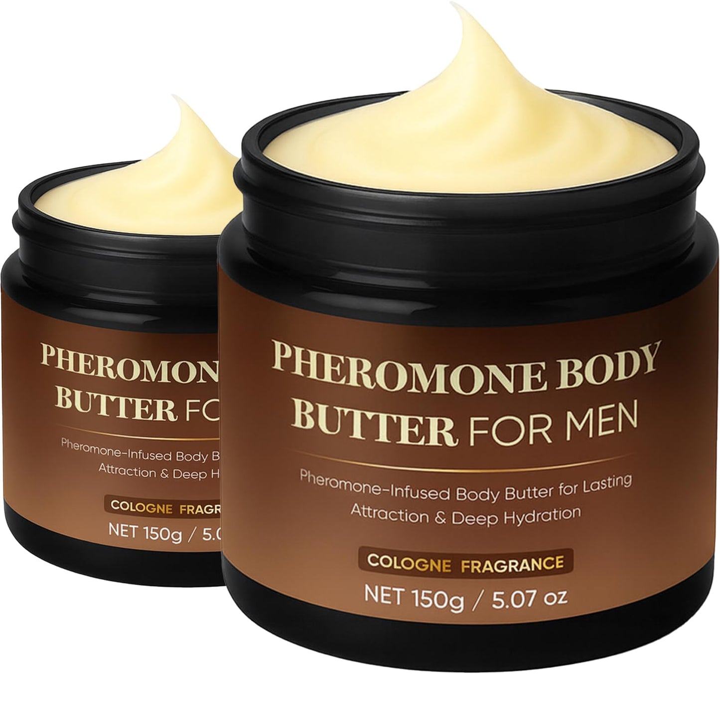 WXDOAU Pheromone Body Butter For Men | Cologned Skin Cream with Shea Butter, Cocoa Butter & Coconut Oil | Moisturizing, Long-Lasting Fragrance, Non-Greasy, Alcohol-Free, Vegan 5oz