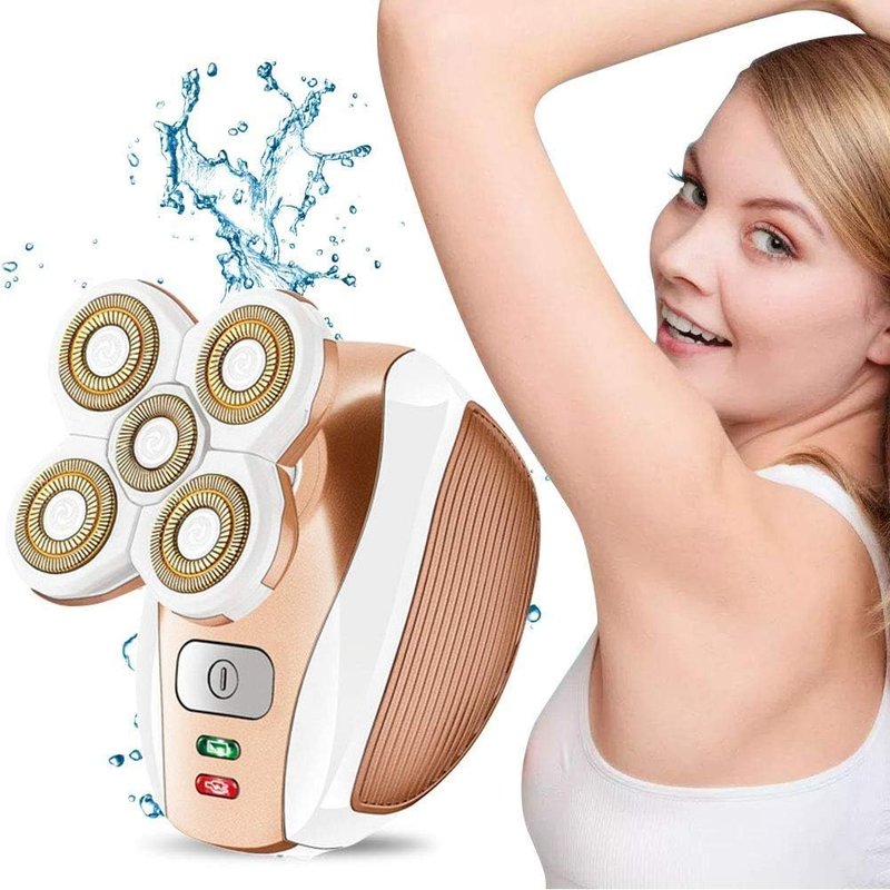 Electric Razor for Women - Painless Rechargeable Waterproof Shaver | Cordless Hair Remover for Legs, Face, Bikini & Body
