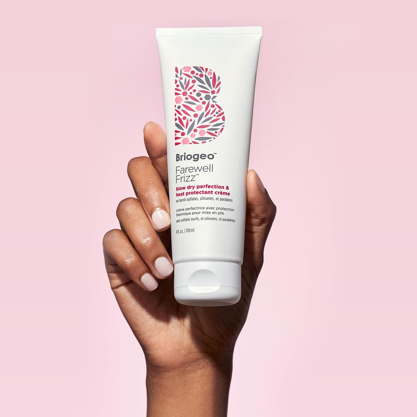 Briogeo Farewell Frizz Blow Dry Perfection & Heat Protectant Crème | Silicone-Free Styling Cream for Frizz Control, Smoothness & Shine | Protects Up to 450°F | Vegan & Cruelty-Free | 2 oz