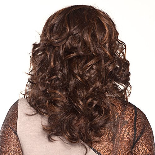 Vivica A. Fox GOLDIE-V New Futura Fiber, Deep Lace Front Wig in Color 1B