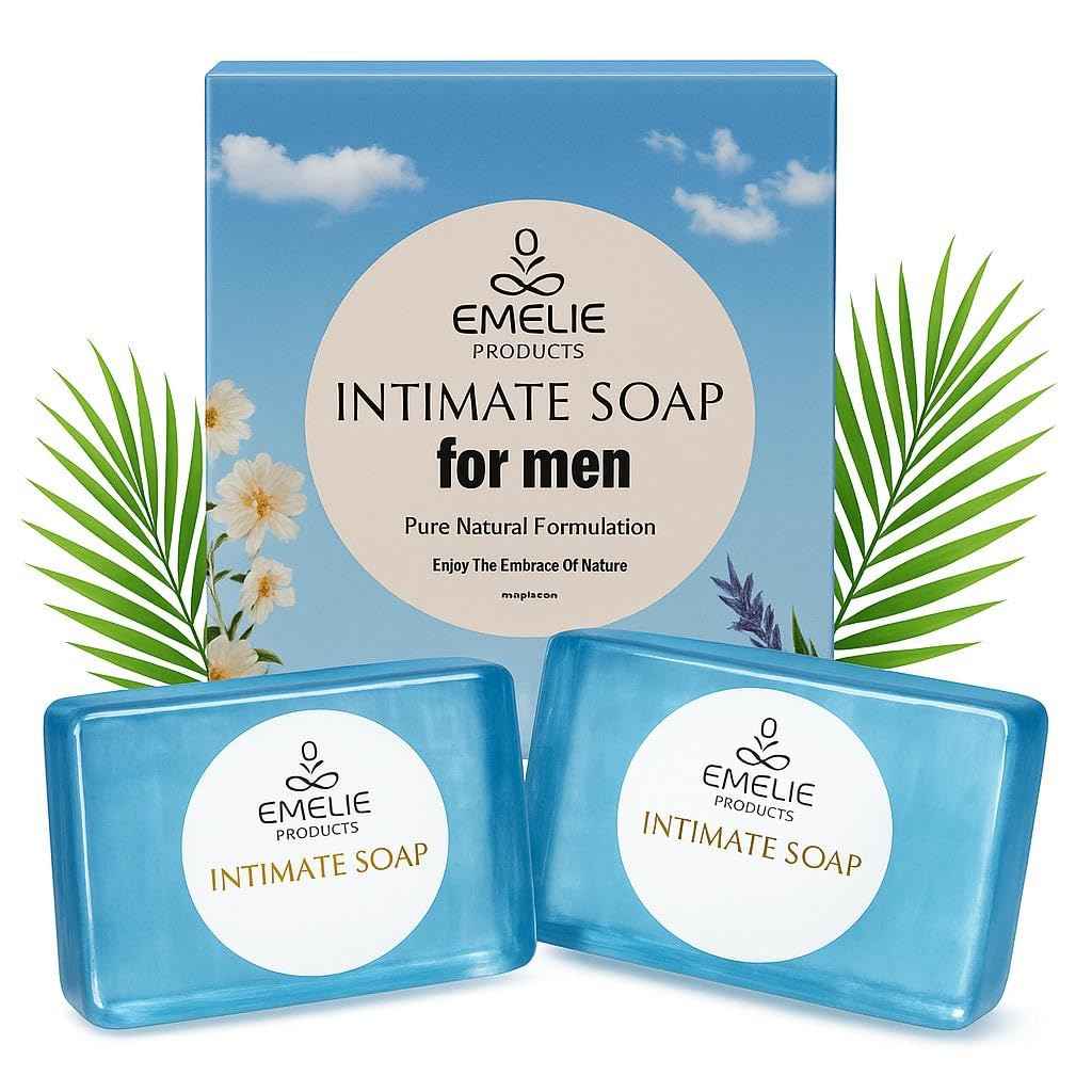 Men’s Intimate Wash (2 Pieces x 100g ) – pH Balanced Foaming Soap for Daily Hygiene – Gentle Genital Cleanser for Odor Control & Freshness – Natural Ingredients Formula for Sensitive Skin