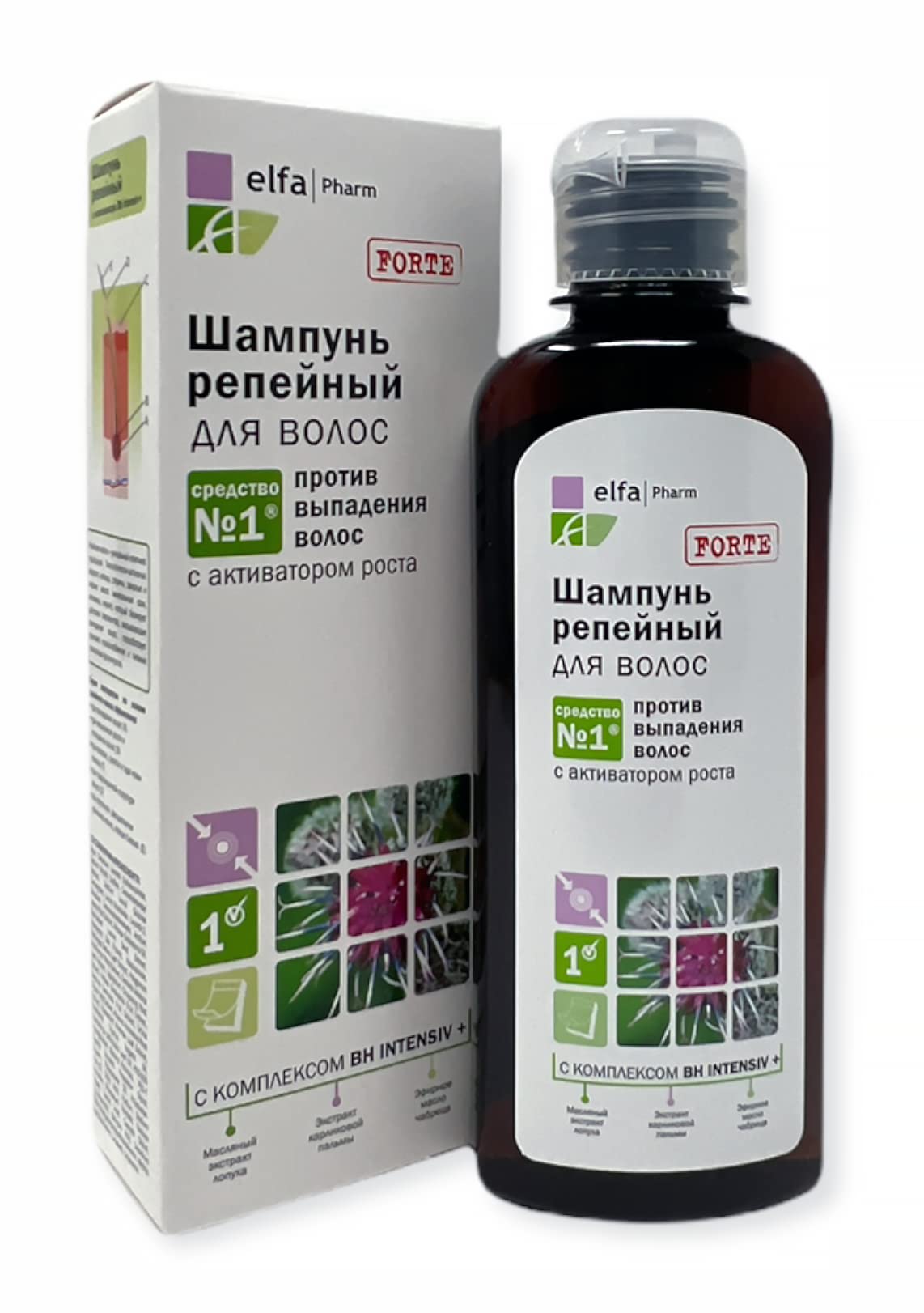 Elfa Pharm Intensive Therapy BH Intensive+ Shampoo Against Hair Loss with Growth Activator, 6.7 Ounce