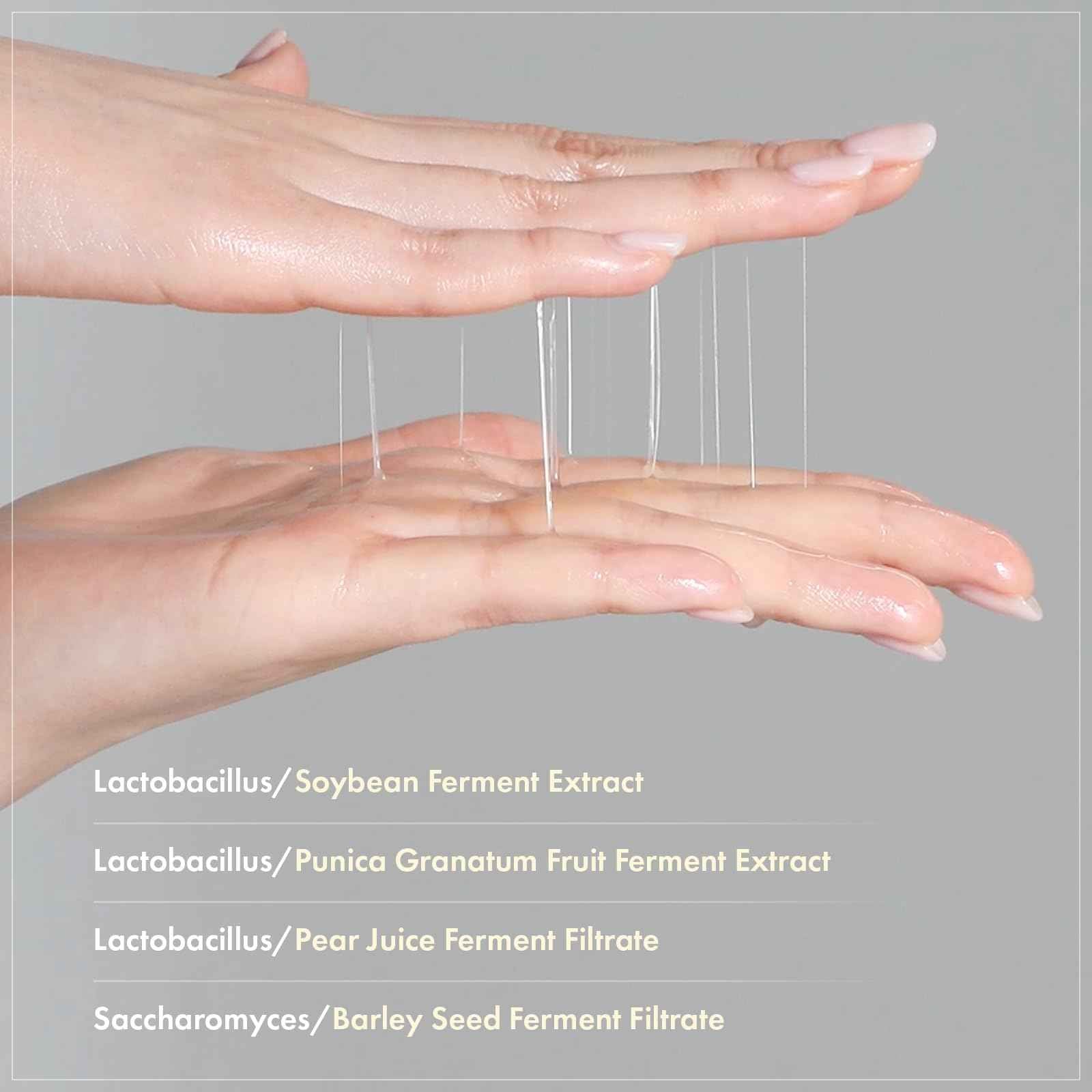 TOSOWOONG Glow Bean Essence, 31,025ppm Soybean Ferment Extract, Glass Skin, Exfoliating, Hydrating, Radiant, Moisturizer, Barrier, Face Serum, Korean Skin Care, 33ml / 1.11 fl. oz.