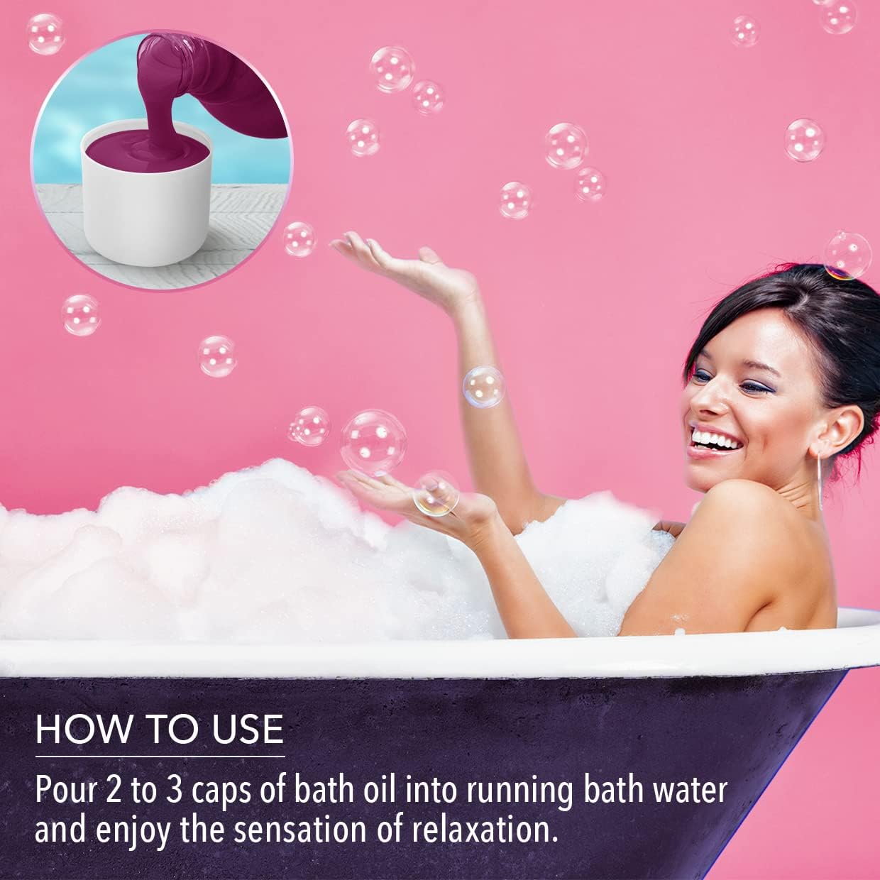 Bath Foam Wild Berries - Relaxing Aromatherapy for Good Sleep | 34 Fl Oz (1000ml)