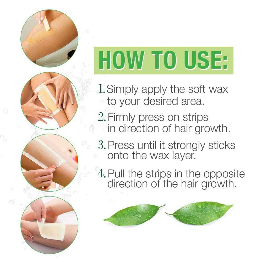 Clean + Easy Muslin Wax Strips – Extra Large Wax Strip Roll for Full Body & Facial Hair Removal, 3.5" x 40 Yards