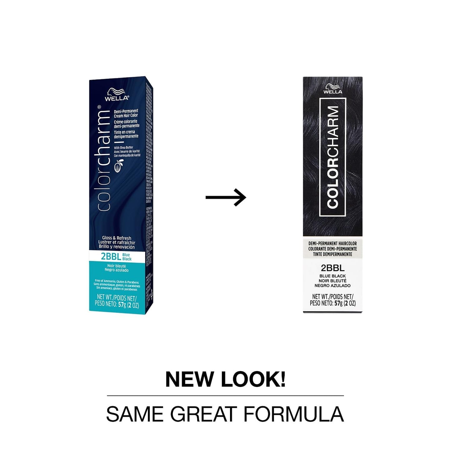 COLORCHARM Demi Permanent Hair Color | 2BBL Blue Black | Gloss, Refresh & Tone | 2 Fl Oz