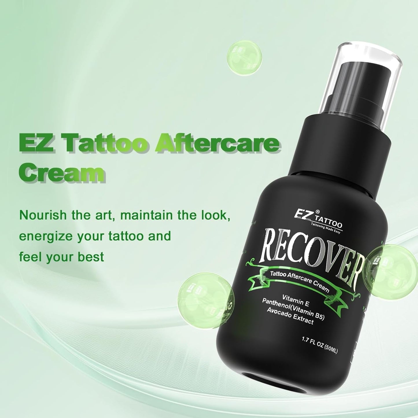 Tattoo Aftercare Kit - 1.7oz Cream & Sunscreen SPF 30 | Natural Healing & Protection Bundle