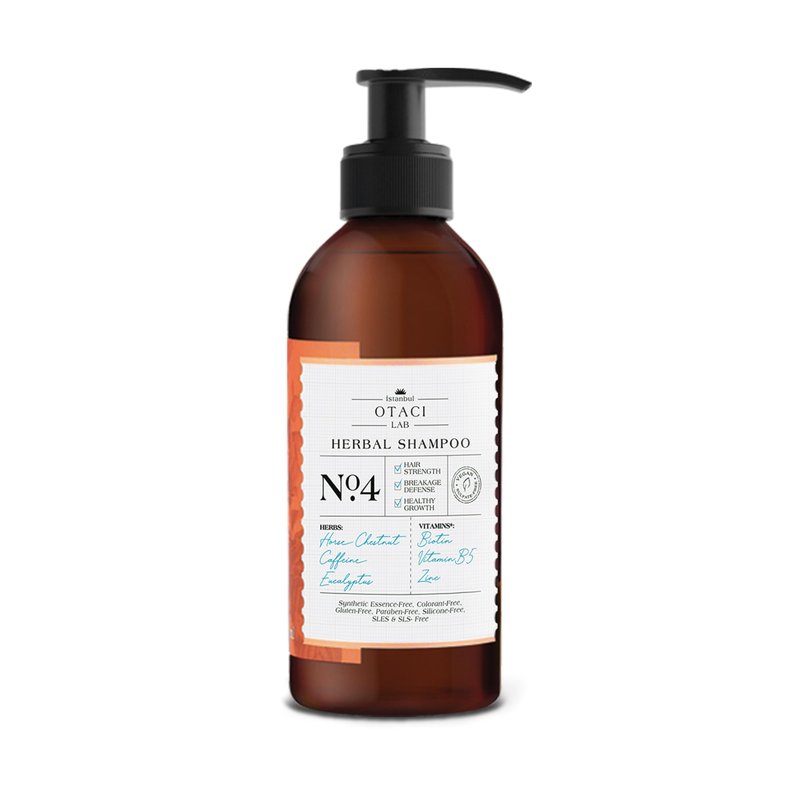 OTACI Lab No:4 Hair Strengthening & Thinning Hair Therapy Shampoo – Vegan, Sulfate-Free with Biotin, Caffeine, B5, Eucalyptus & Herbal Keratin (250 ml)