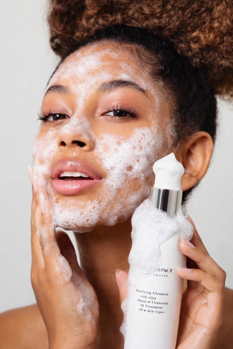 The Italian Pharmacy Gentle Foaming Face Cleanser with Natural Ingredients - Deep Clean & Hydrate for All Skin Types