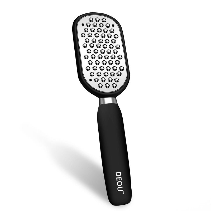 DEOU Metal Foot File SStainless Dead Skin Callus Remover for Dead Skin Professional Secure Foot Scrubber Heel Scraper Cracked Heels Repair Pedicure Tools for feet