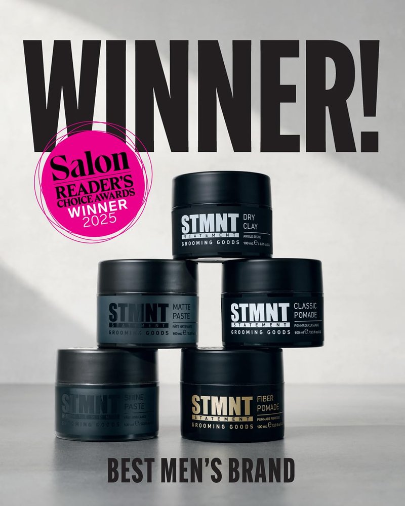 STMNT Grooming Goods All-In-One Daily Cleanser, 25.3 oz | SLS/SLES Sulfates Free | Extra Caring Formula w/ Activated Charcoal & Menthol