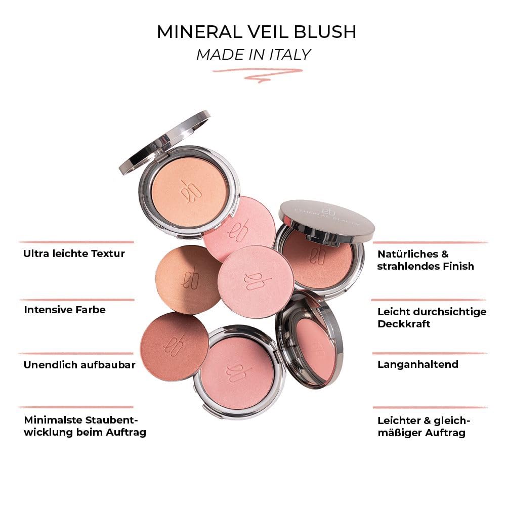 Ethereal Beauty Mineral Veil Blush - Marsala | Ultra-Thin, Semi-Matte Finish, Vegan 0.18 OZ
