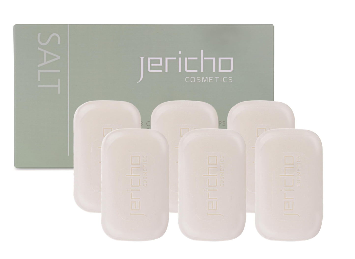 Jericho Psoriasis Dead Sea Salt Soap Bar with Olive Oil & Witch Hazel, Natural Exfoliating Face & Body Cleansing Bar for Sensitive Skin, 4.4 Oz / 125 g (Pack of 6)