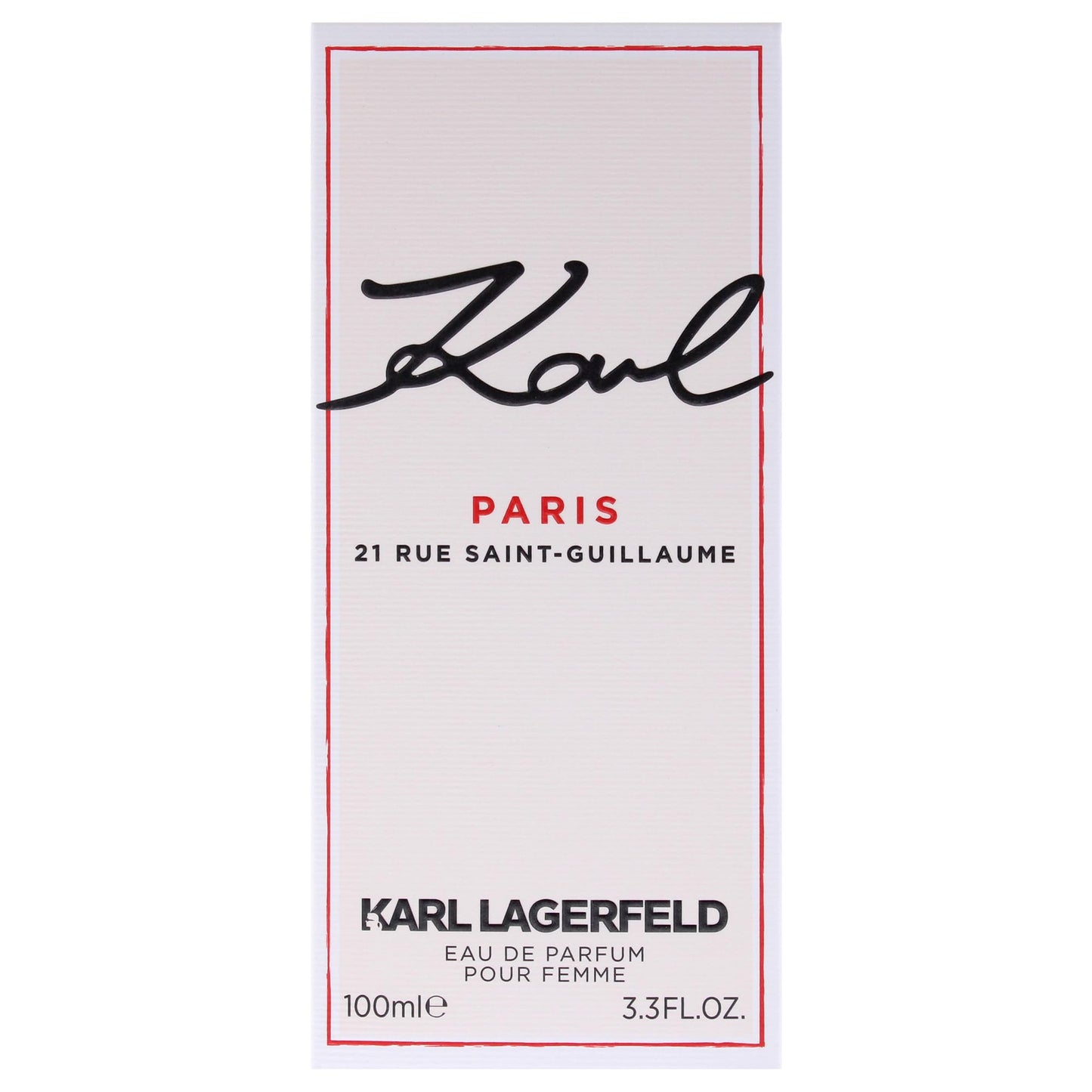 KARL LAGERFELD Paris 21 Rue Saint-Guillaume for Women - 3.3 oz EDP Spray