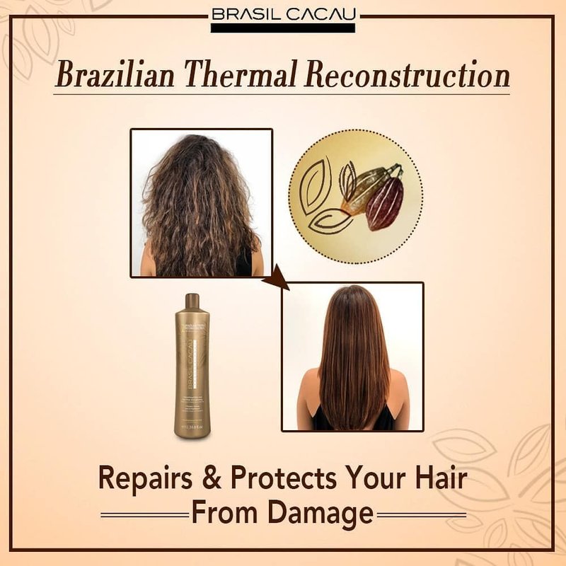 Brasil Cacau Keratin Treatment - 3 Step Hair Smoothing System for Frizz Control
