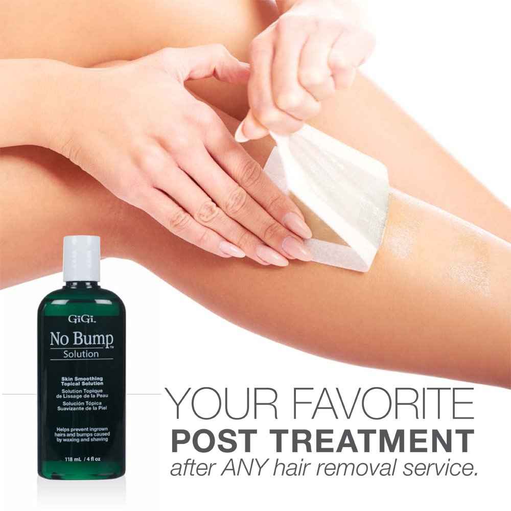 GiGi No Bump Skin Smoothing Topical Solution for Ingrown Hair, Bumps, and Razor Burns, 4 fl oz x 2 pack