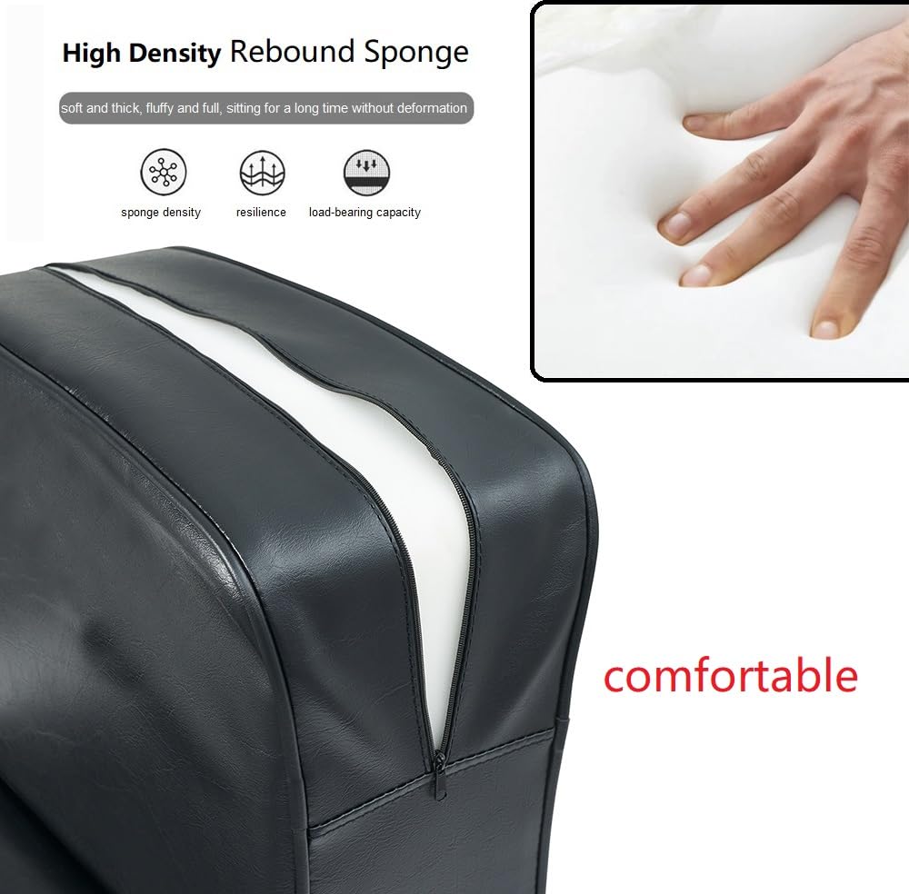 Kaleurrier Barber Chair Booster Seat for Kids - Portable Height Increasing Cushion for Salon Chairs - Barbershop Equipment for Stylist