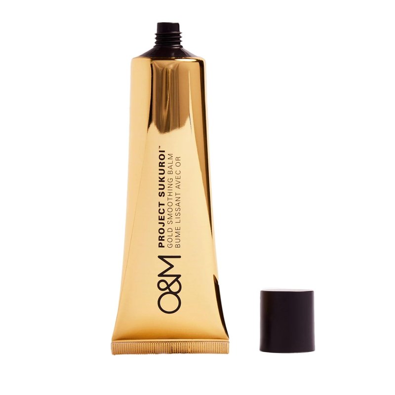 O&M Project Sukuroi Gold Smoothing Hair Balm, Anti Frizz, Flat Iron & Heat Protectant, Hair Styling Cream with Gold Pleasure Oil & Keratin, Australian Natural Ingredients, Cruelty-Free, 3.5oz