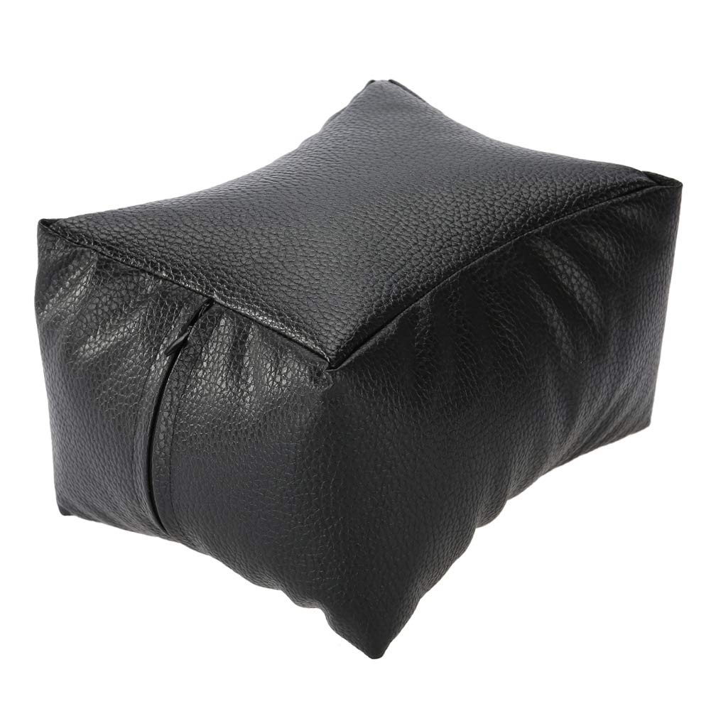 Hand Rest Pillow,Pedicure Foot Rest PU Nail Art Table Hand & Foot Pillow with Soft Fillings for Arm Rest Salon Manicure(Black)