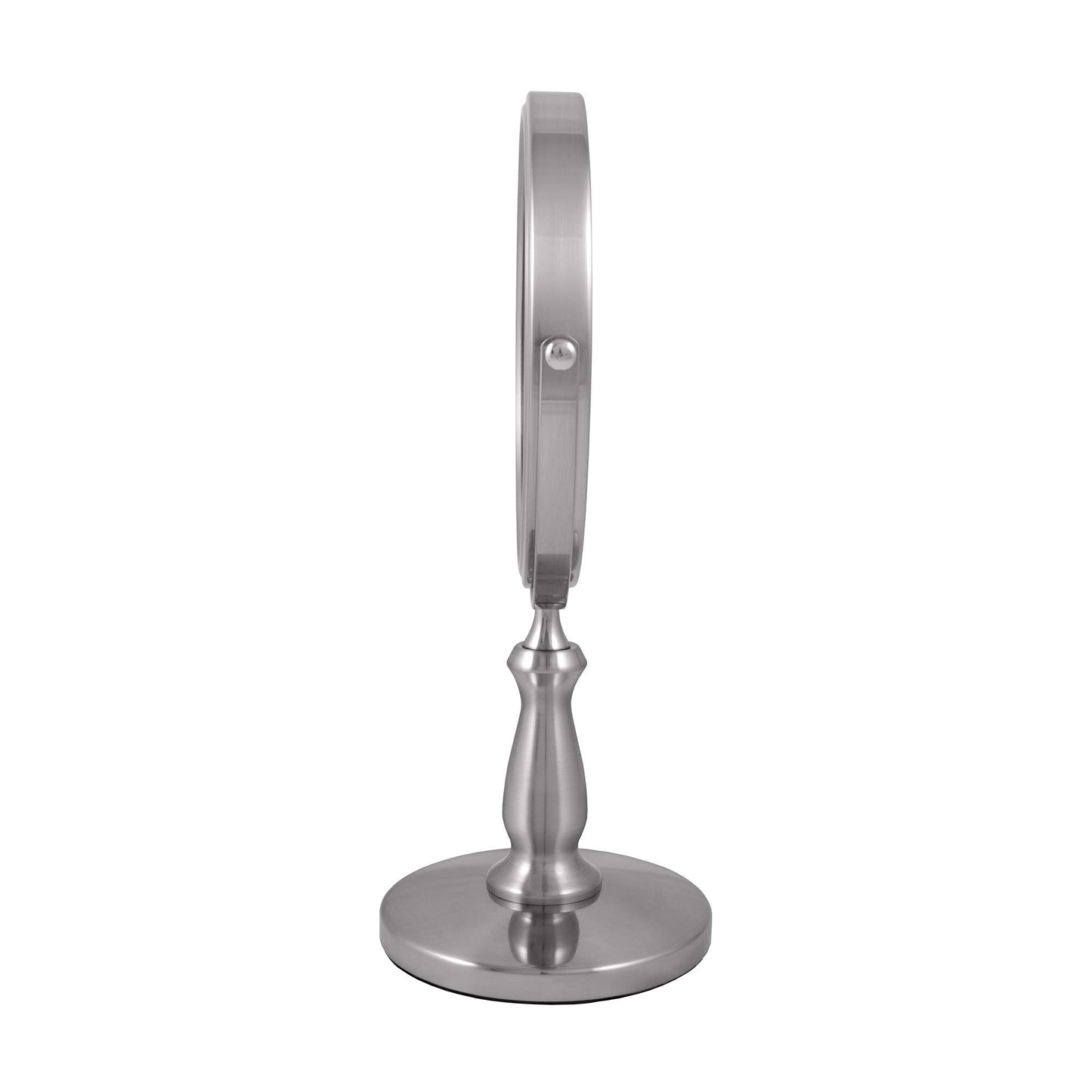 Zadro 9" W x 13" H Round Non-Lighted Makeup Mirror 8X 1X Magnifying Makeup Mirrors Rotating Head Makeup Mirror for Desk