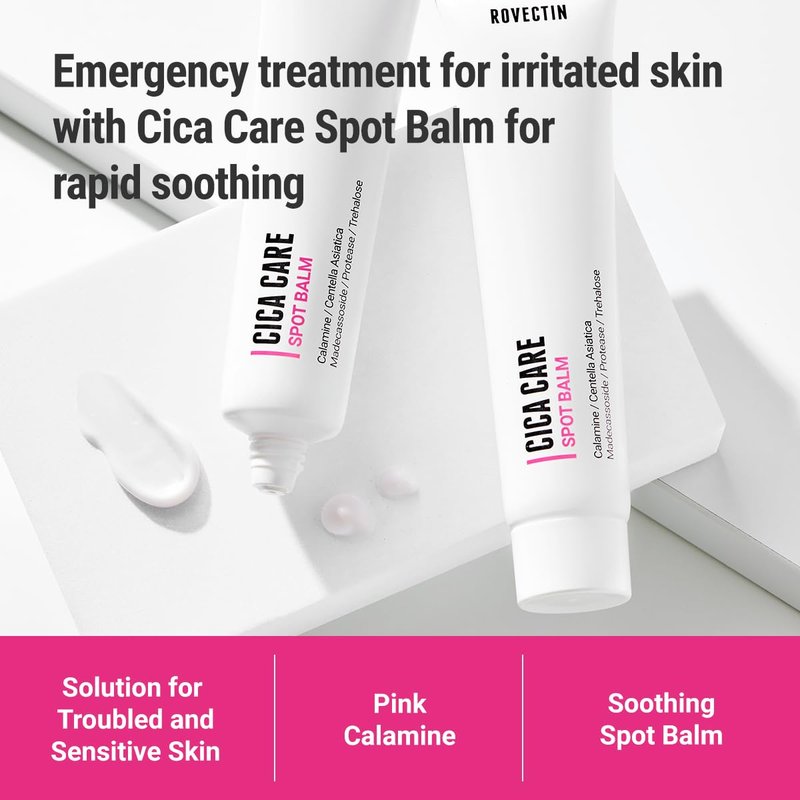 Cica Care Face Balm - Redness Relief Moisturizer for Acne-Prone, Sensitive Skin | Scar-Reducing with Calamine & Madecassoside | Vegan, Korean Skincare (1.4 fl oz)