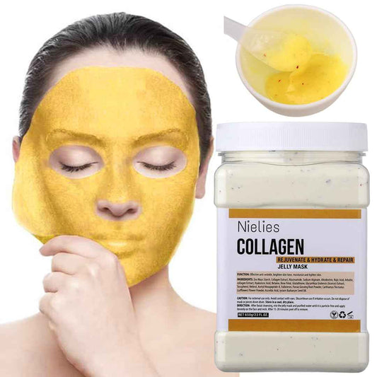 Nielies Peel-Off Jelly Face Mask – Hydrating Jelly Mask for Facials & Vajacials – Professional Facial Mask for Deep Cleaning, Smoothing – Jelly Mask for Facials Professional 23 fl oz