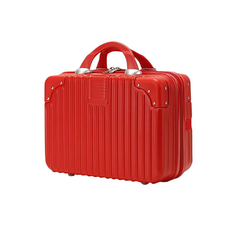 HAHONIA 11L Makeup Travel for Women Girl, Hard Shell Vanity Cases with Elastic Band and Zipper, Portable Waterproof ABS Cosmetic Case for Travel