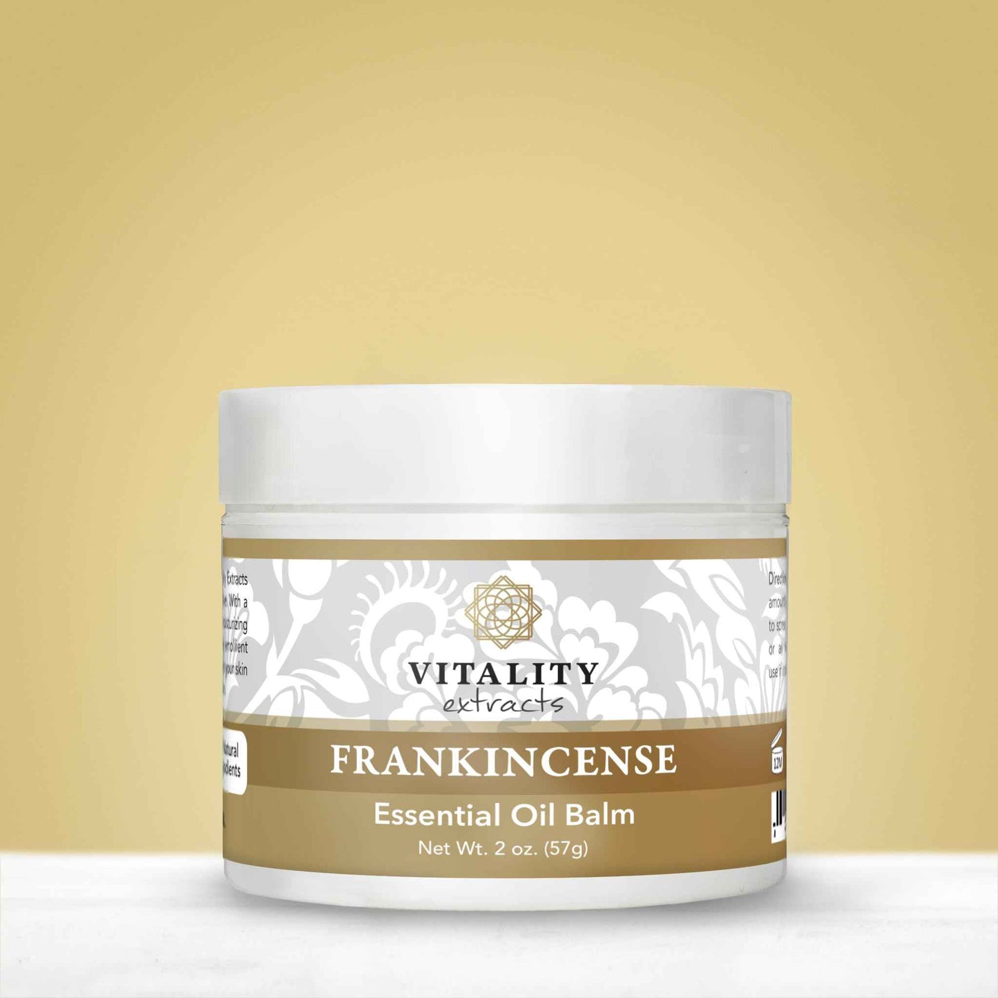 Vitality Extracts Frankincense Balm - 2oz, Boswellia Serrata, Beeswax, Olive Oil, Moisturizer for Dry, Cracked Skin, All Skin Types
