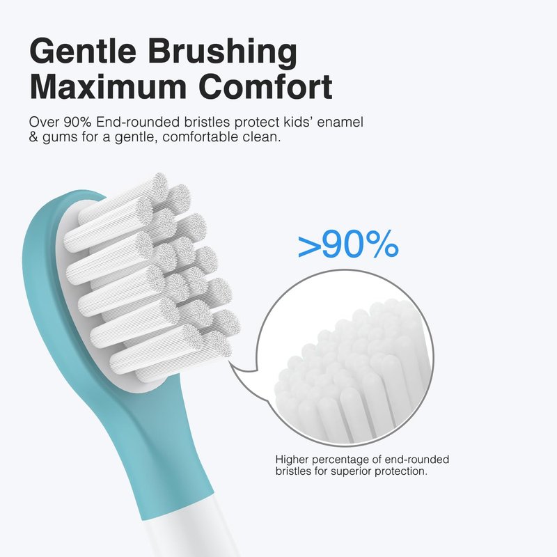 Kids Replacement Toothbrush Heads for Philips Sonicare Kids Replacement Heads HX6340, Soft Compact Brush Head for 3-7 Child,for Phillips Sonic Care Electric Small Brush HX6032/94,HX6320,10 Pcs