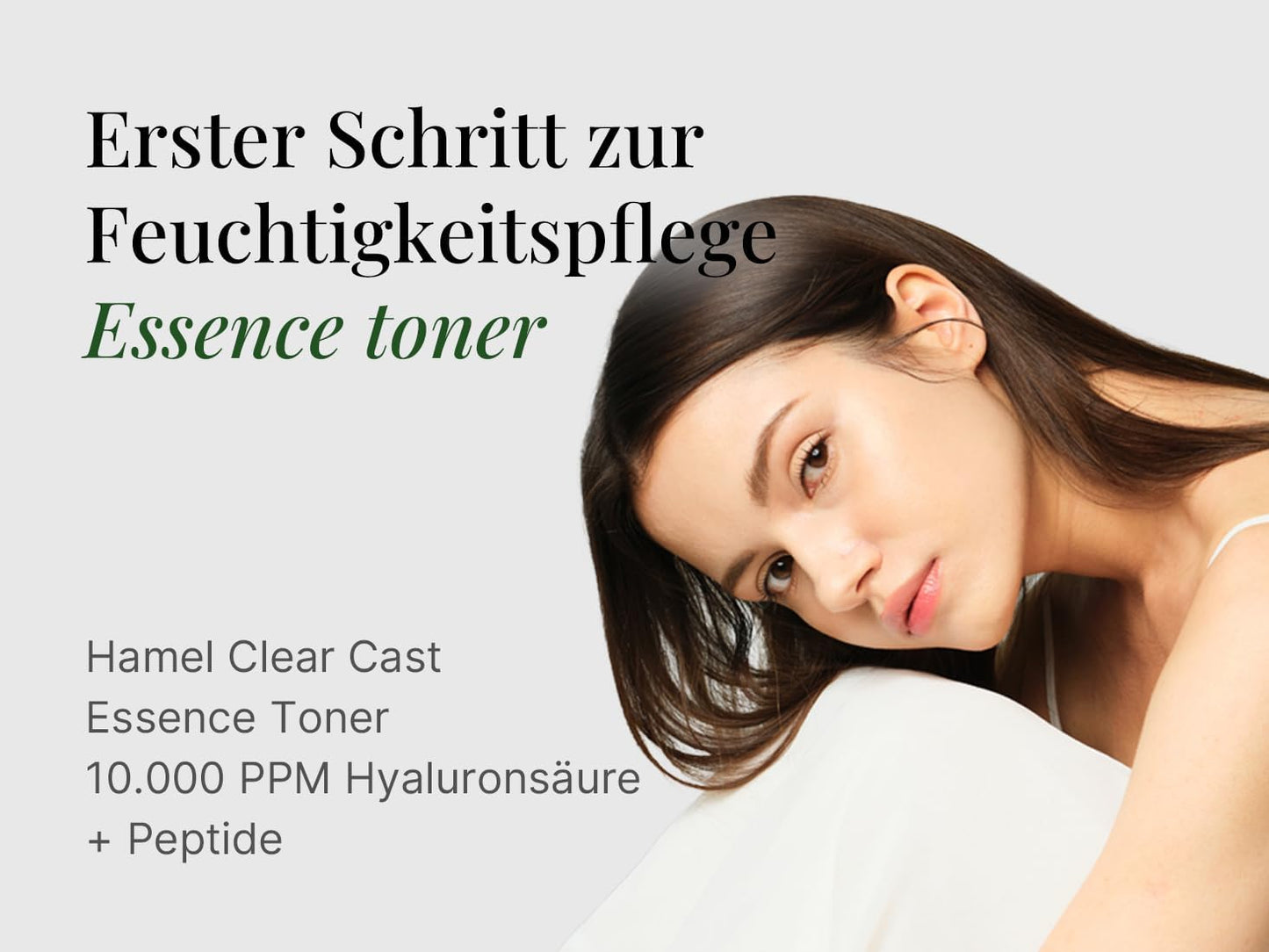 Hamel Glow 12GF Hyal Essence Toner - Cooling Moisturizing Booster with Peptides & 10,000ppm Hyaluronic Acid | 6.76 fl. oz.