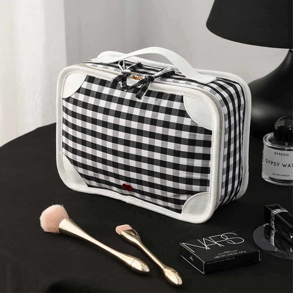VanFn Cosmetic Bags, Makeup Bag Cosmetic Bag for Women Cosmetic Travel Makeup Bag Large Travel Toiletry Bag for Girls Make Up Bag Brush Bags P.Travel Series
