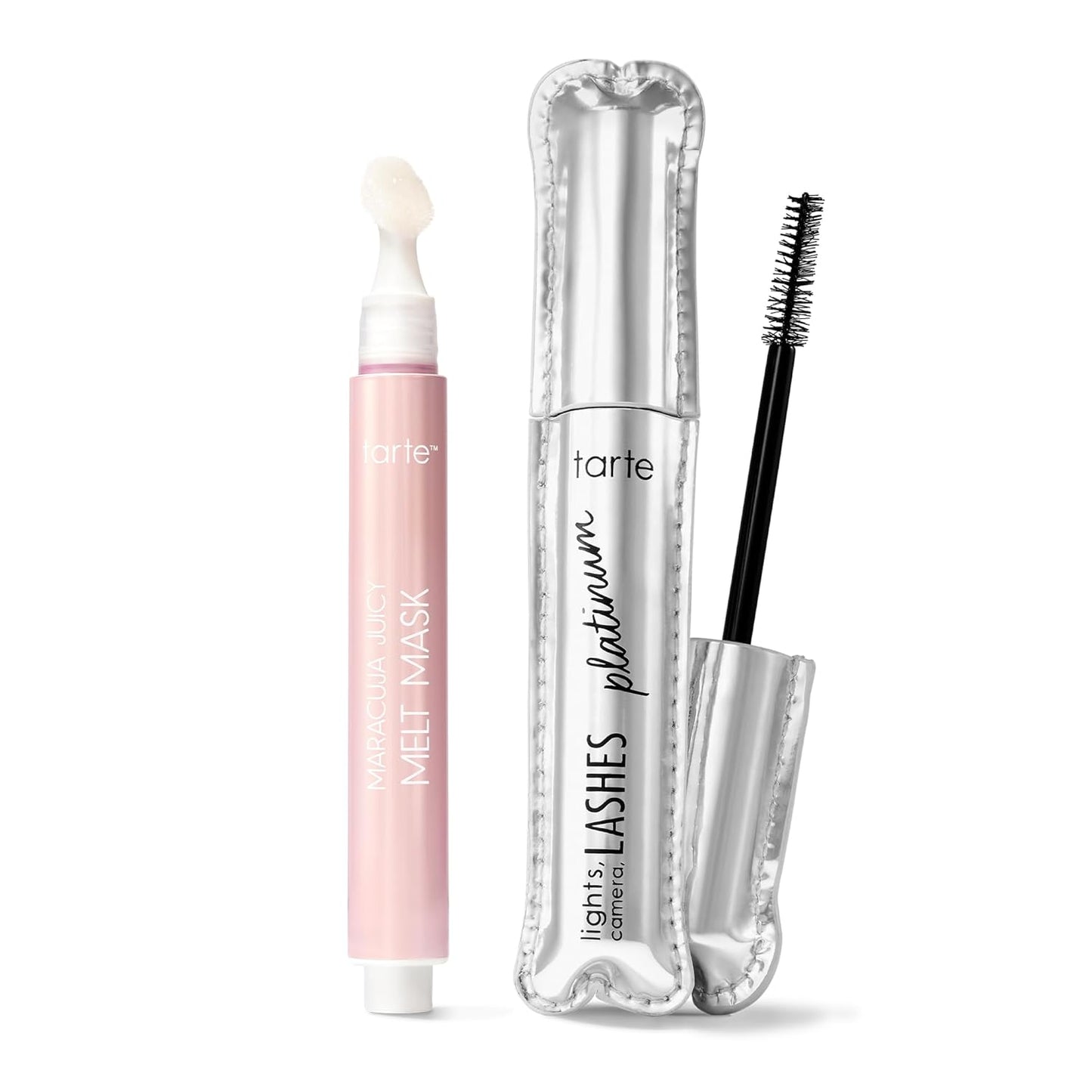 Tarte Lights, Camera, Lashes Platinum Voluminizing Mascara & Maracuja Juicy Melt Mask Set - Ultimate Lash & Skin Care Duo