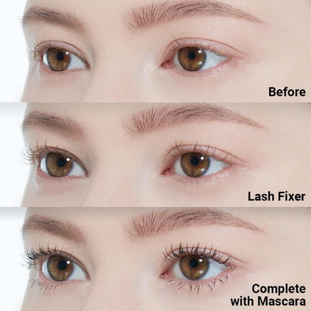ETUDE Dr. Mascara Fixer For Super Long lash, Korean Mascara Primer, Natural lash Extension, Lengthening, Smudge-Proof, Korean Makeup, Beauty, Micro Black Fiber Formula (0.203 Fl Oz)