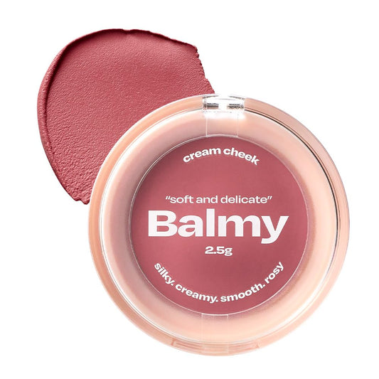 Balmy Cream Cheek | Lightweight Cloud-Touch Cheek Color | Buildable, Long-Wear Cream Blush with a Soft Matte Finish for Natural & Bold Looks | 2.5 g (No.5 Tender Rose)