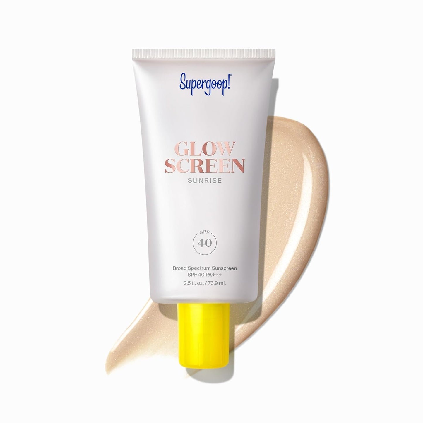 Supergoop! Glowscreen SPF 40 - Tinted Sunscreen Primer with Hydration & Blue Light Protection | 1.7 oz