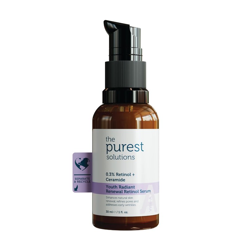 The Purest Solutions Brightening & Lightening Vitamin C Serum (10% Ascorbic Acid & 0.5% Ferulic Acid) - Revitalize & Renew Dull Skin - Anti-Aging Care & Anti-Stress Care - Vegan (1 fl. oz)
