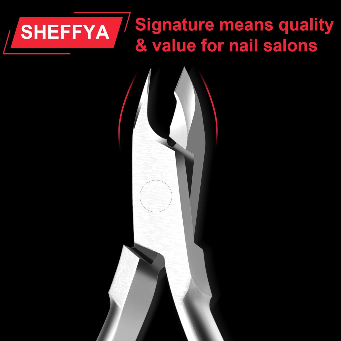 5pcs*0714 SHEFFYA Professional Cuticle Trimmer Nail Cuticle Cutter Stainless Steel Cuticle Nippers with Sharp Blades of Cuticle Clippers Manicure Tools with Double Nail Care Pedicure Nail Tools Nipper