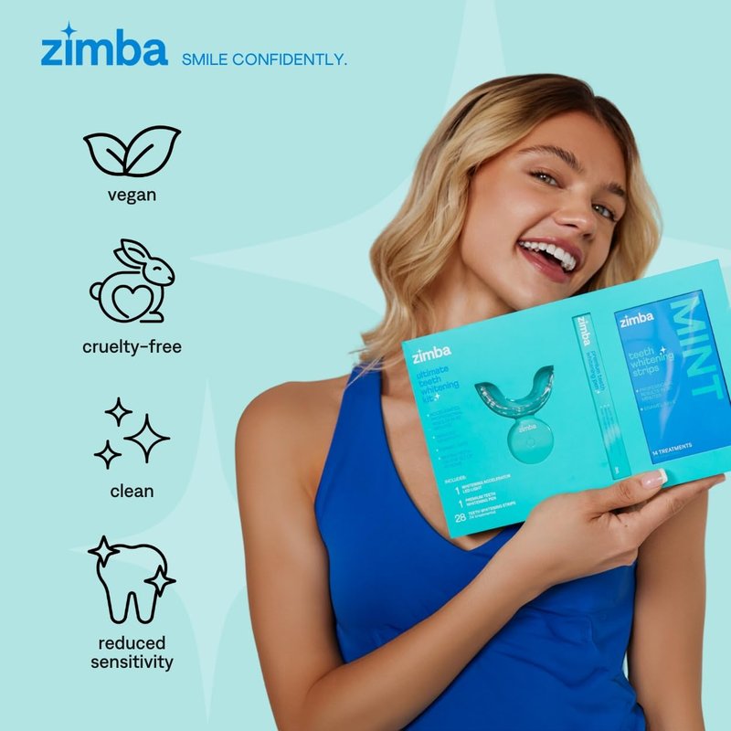 NEW Zimba Whitening On-the-go Kit | Cordless LED Accelerator Light and Whitening Pen