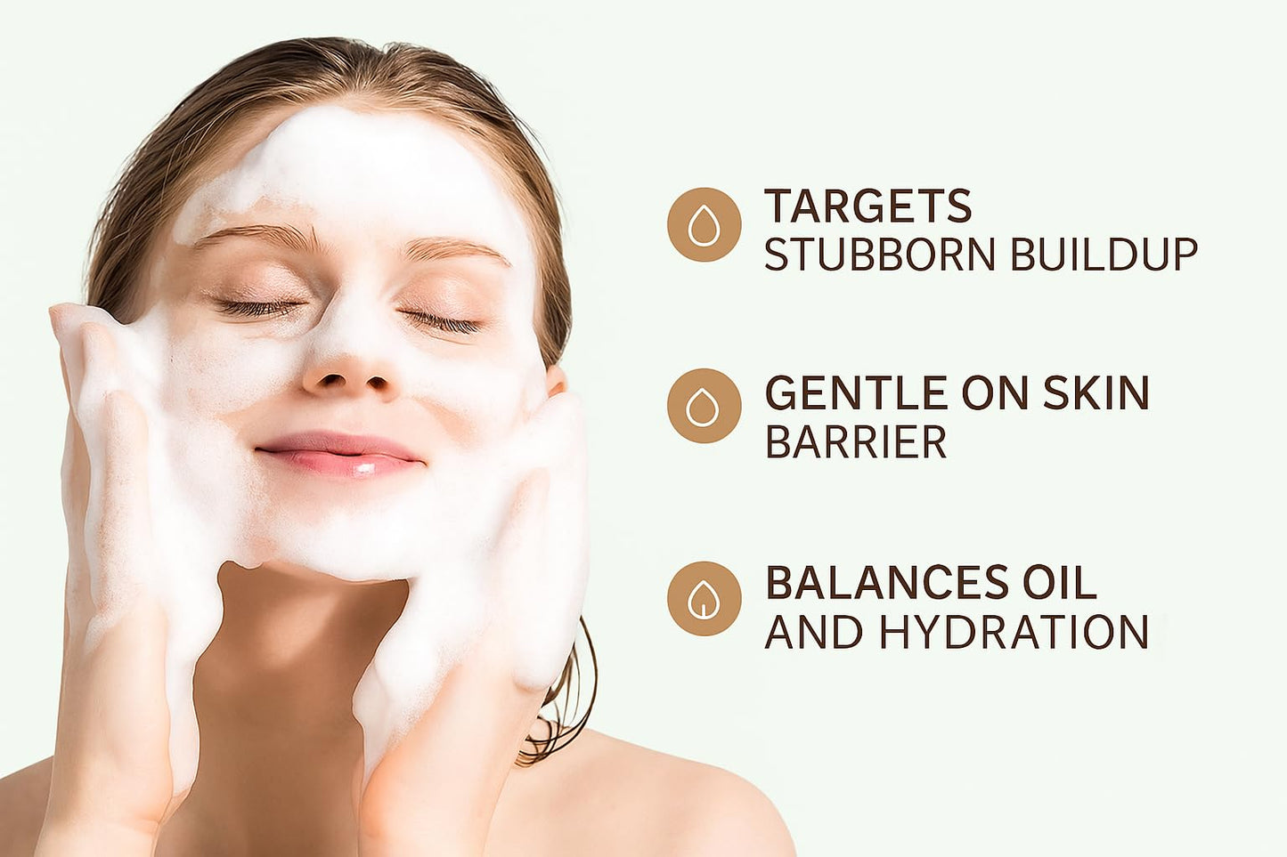 V-Line Beauty Microcrystal Gentle Cleansing Facial Gel Scrub for Oily Skin, 2% BHA + Glycerin + Green Tea + Bamboo, Soothing, Hydrating and Help Clear, Suitable for Sensitive Skin