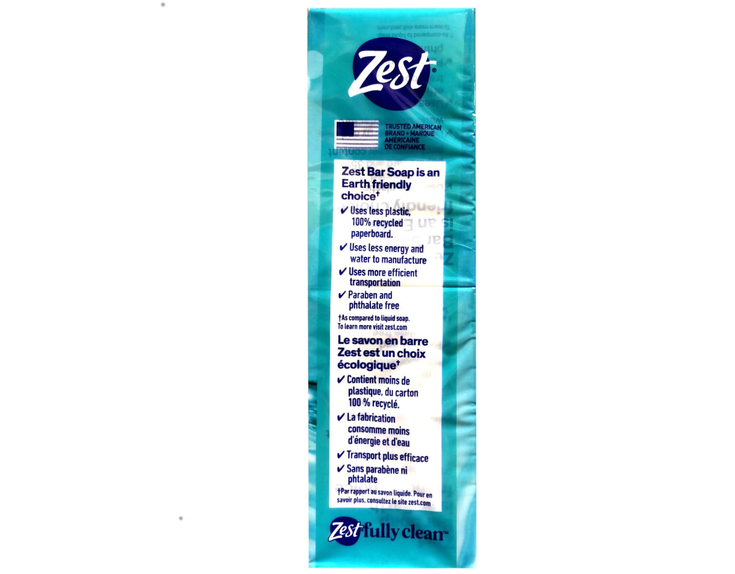 Zest Aqua Bar Soap 4 Ounce Bars, 16-Count