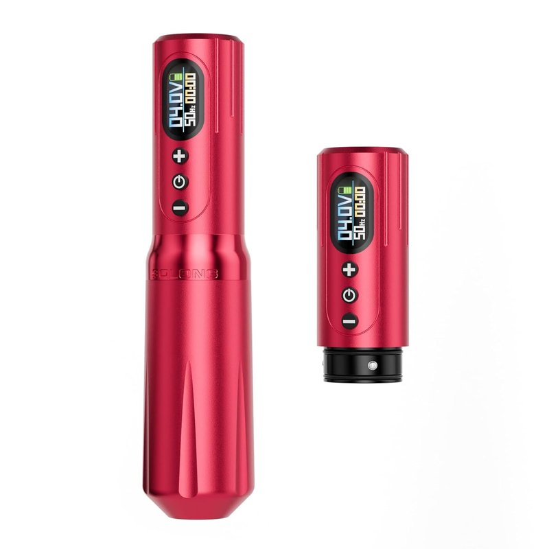 Wireless Tattoo Gun Kit - Fast Charging Dual 2000mAh Power Supply for Beginners & Artists