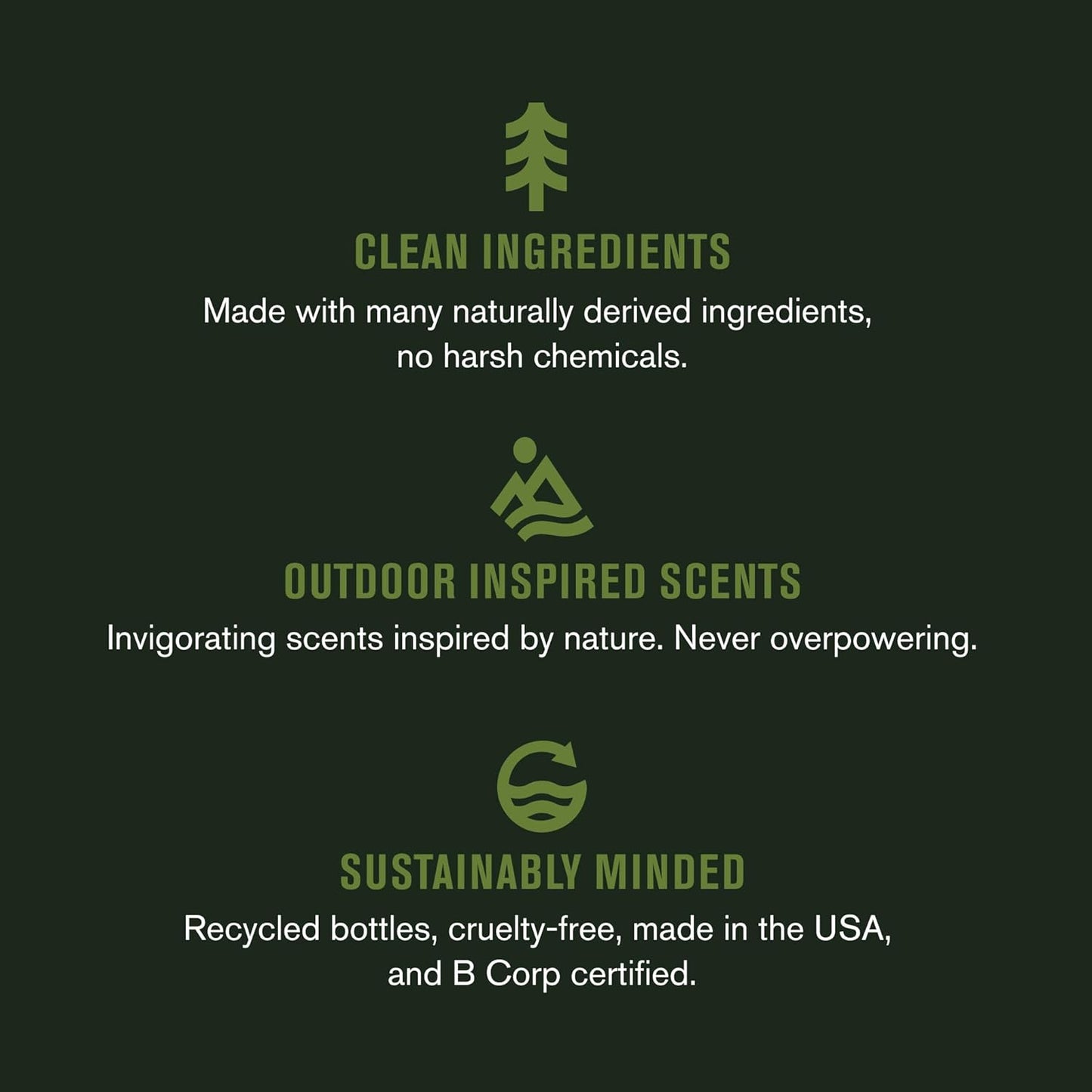 Every Man Jack 2-in-1 Daily Shampoo & Conditioner Variety Pack - 3 Outdoor-Inspired Scents | 13.5 oz (3 Pack)