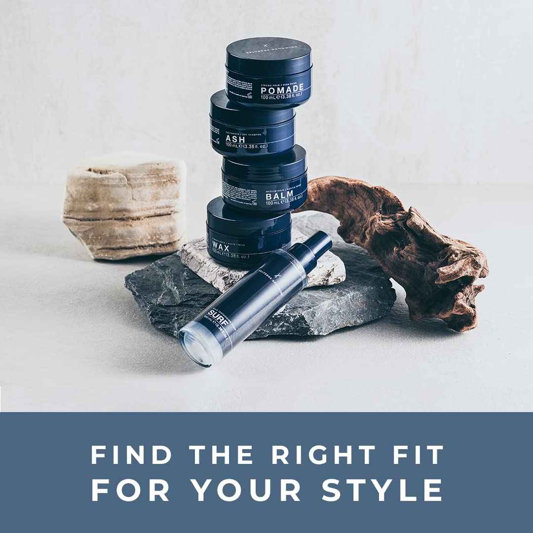 Selvedge Grooming Hair and Beard Styling Balm For Men, Deeply Conditions, Softens and Thickens, Medium Hold, Medium Shine, Made in Italy, 3.38 fl oz